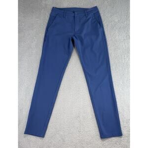 BYLT Premium Basics Mens Everyday 2.0 Slim Fit Pants Sz 34(32) Tall Blue Stretch